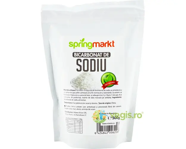 Bicarbonat de Sodiu Alimentar 500g