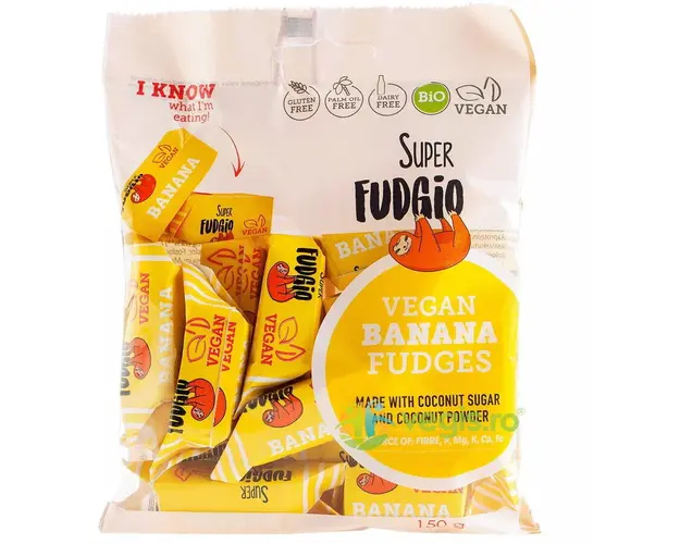 Caramele cu Aroma de Banane fara Gluten Ecologice/Bio 150g