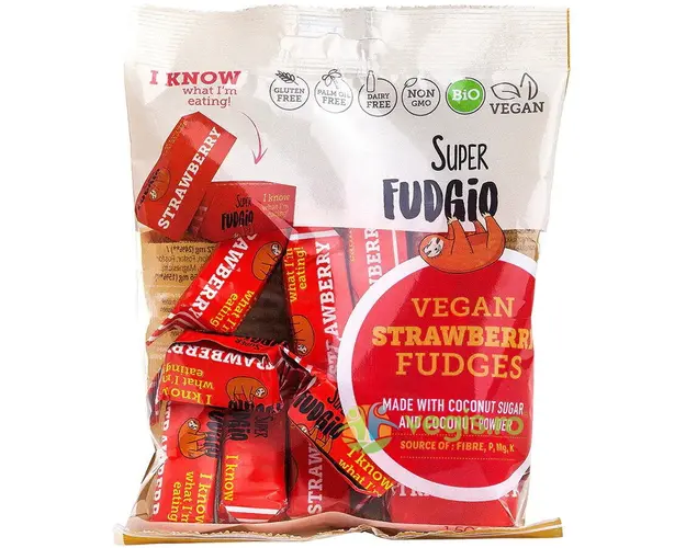 Caramele cu Aroma de Capsuni fara Gluten Ecologice/Bio 150g