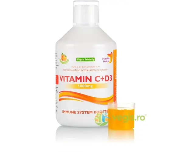 Vitamina C Lichida 1000mg + Vitamina D3 + Zinc 500ml