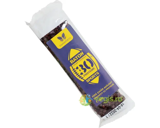 Baton Cacao cu Proteine si Indulcitor Natural 40g