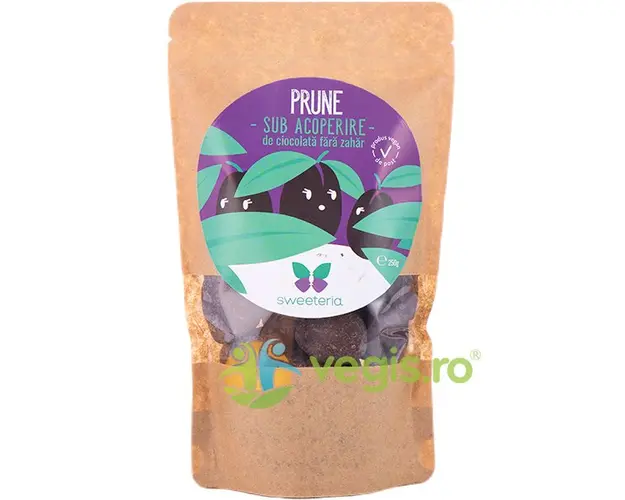 Prune in Ciocolata fara Zahar Adaugat 250g