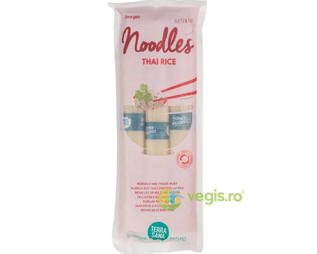 Taitei din Orez Tailandez Fara Gluten Ecologici/Bio 250g