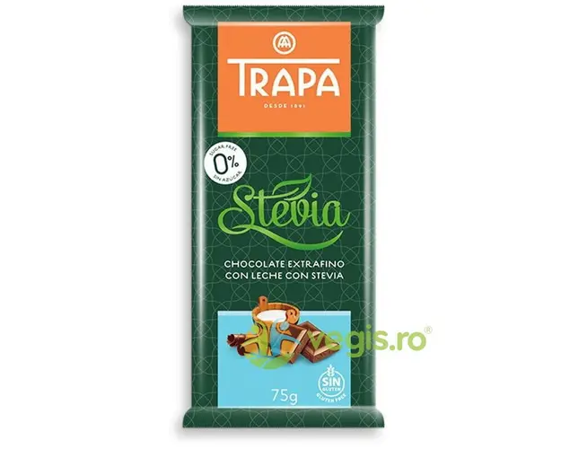 Ciocolata cu Lapte si Stevie fara Zahar 75g