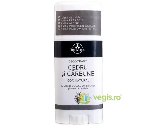 Deodorant Natural cu Cedru si Carbune 60g