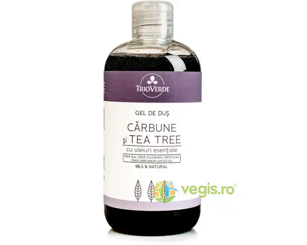 Gel de Dus cu Carbune si Tea Tree 300ml