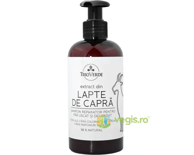 Sampon Reparator pentru Par Uscat si Degradat cu Extract de Lapte de Capra 250ml