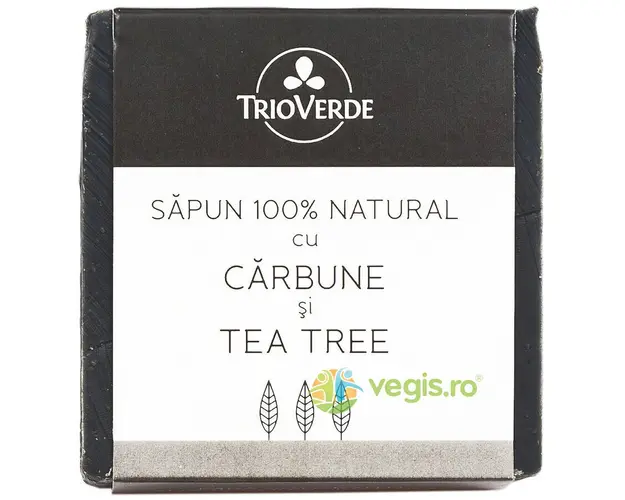 Sapun Natural Cu Carbune Si Tea Tree 110Gr