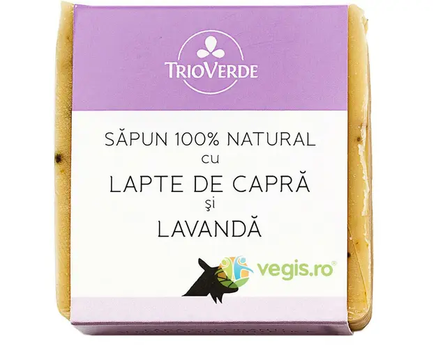 Sapun Natural Cu Lapte De Capra Si Lavanda 110Gr