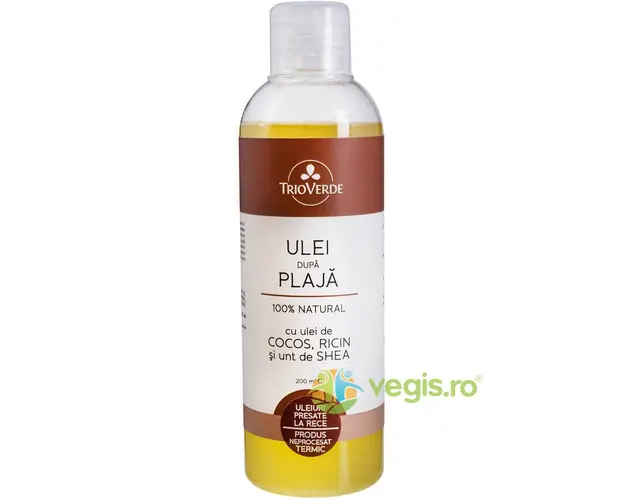 Ulei Dupa Plaja Cu Ulei De Cocos, Ricin Si Unt De Shea 200ml