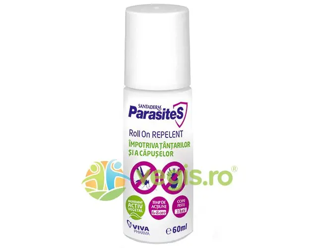 Roll-on Repelent Impotriva Tantarilor si a Capuselor Santaderm 60ml