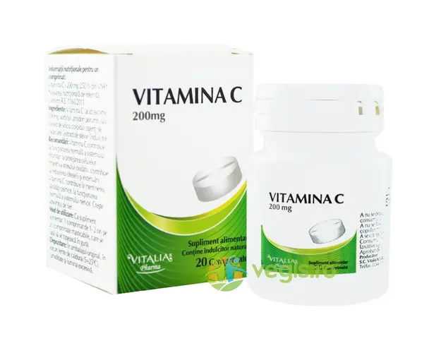Vitamina C 200mg 20cpr