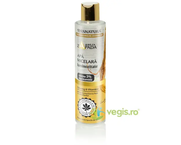 Apa Micelara pentru Luminozitate cu Ginseng si Vitamine Alba ca Zapada 250ml