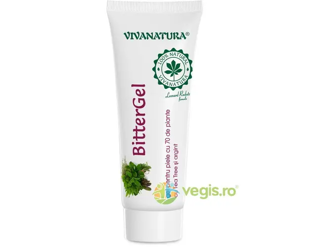 Bitter Gel cu 70 de Plante, Ulei de Tea Tree si Argint 20ml