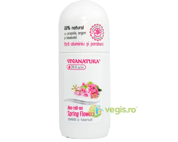 Deodorant Natural Roll-on Spring Flowers 50ml