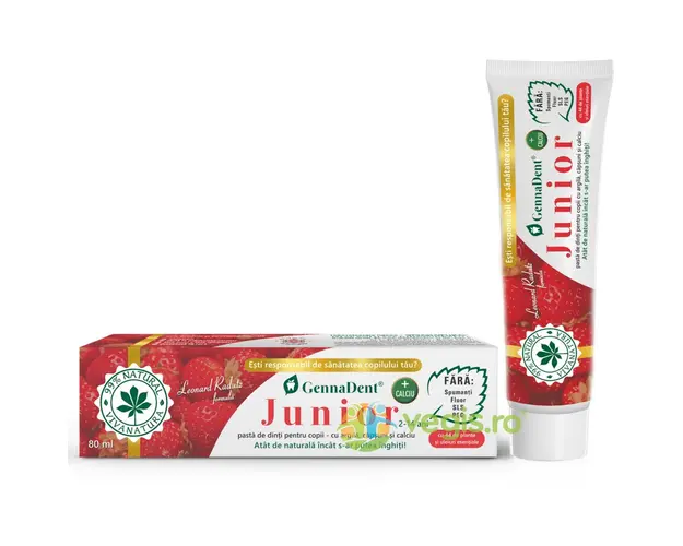 Pasta de Dinti GennaDent cu Capsuni Junior 80ml