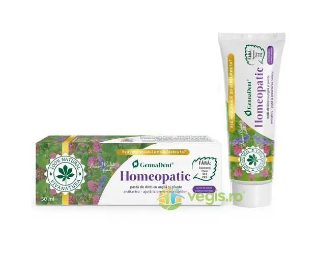 Pasta de Dinti Homeopatic cu Argila si Plante 50ml