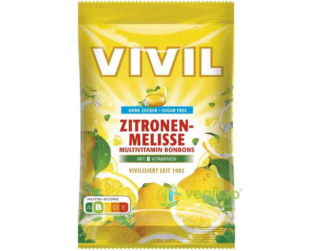 Bomboane cu Aroma de Lamaie si Multivitamine fara Zahar 60g