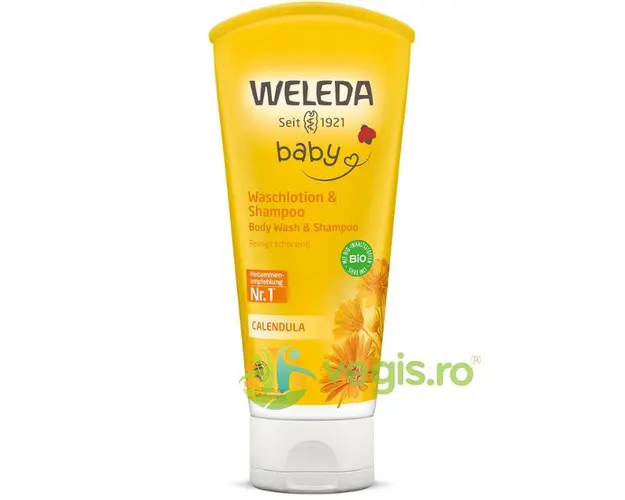 Gel de Dus si Sampon Delicat pentru Bebelusi cu Galbenele 200ml