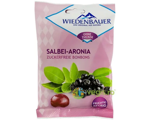 Bomboane cu Salvie si Aronia fara Zahar 75g