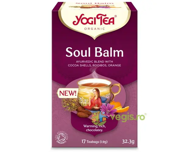 Ceai Soul Balm cu Coji de Cacao, Rooibos si Portocala Ecologic/Bio 17dz