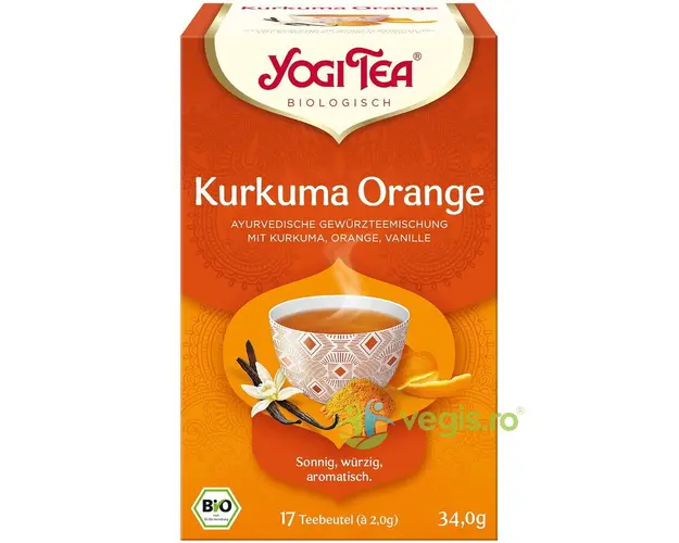 Ceai cu Turmeric si Portocale Ecologic/Bio 17dz