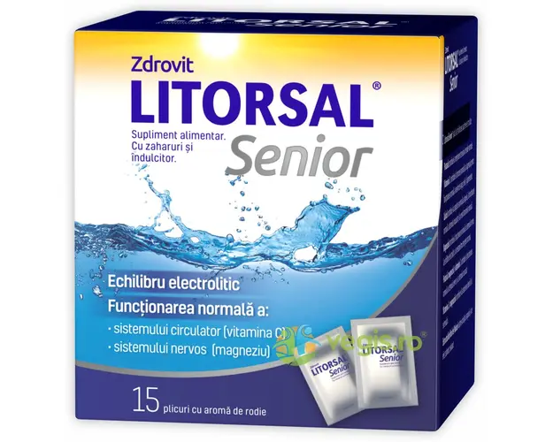 Litorsal Senior cu Aroma de Rodie 15 plicuri