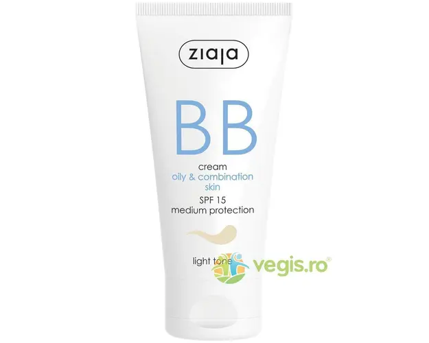 BB Cream Pentru Ten Gras Si Mixt SPF 15 - Light 50ml