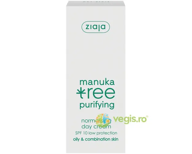 Crema De Zi Normalizatoare Cu Extract Din Frunze De Manuka SPF10 50ml