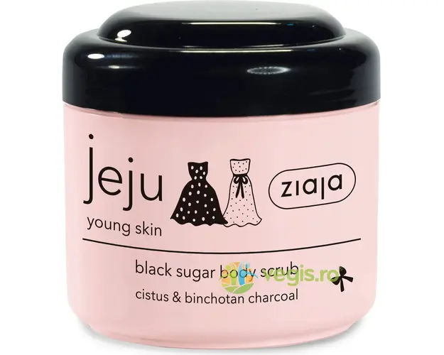 Scrub pentru Corp cu Zahar si Carbune Jeju Pink 200ml