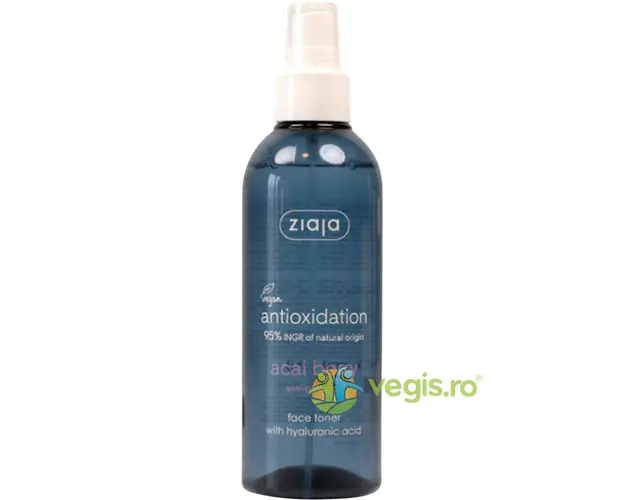 Toner Spray pentru Fata cu Acid Hialuronic Acai Berry 200ml
