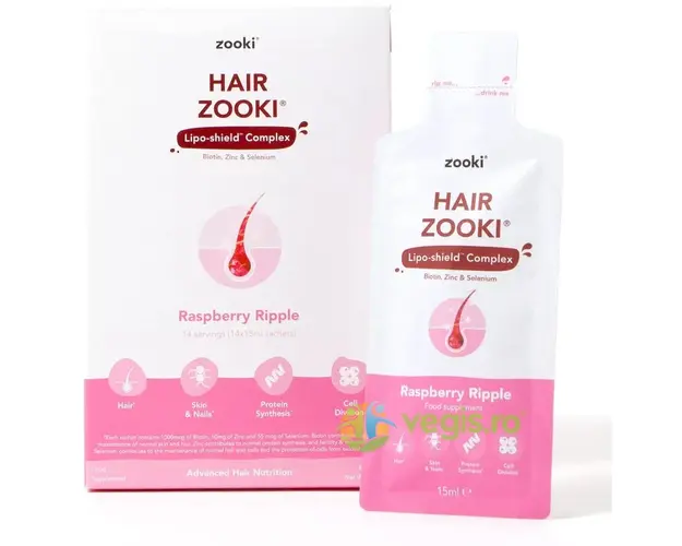 Lipo-Shield pentru Par cu Aroma de Zmeura 14 plicuri x 15ml