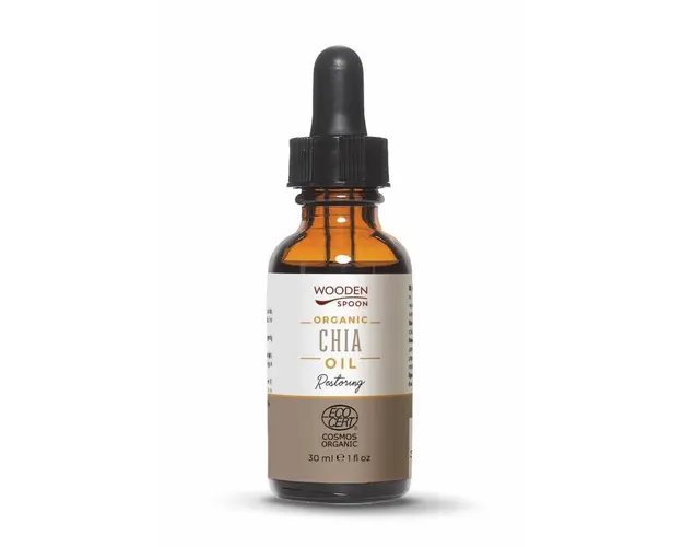 Ulei din seminte de Chia, eco-bio, 30 ml, Wooden Spoon