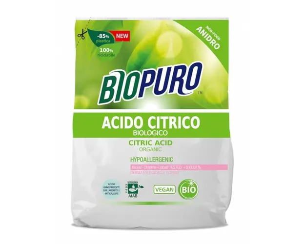 Acid citric pentru menaj, 450 g, Biopuro