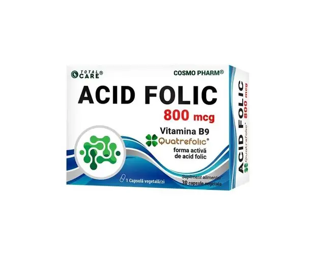 Acid Folic QUATREFOLIC 800mcg, 30 capsule - COSMO PHARM