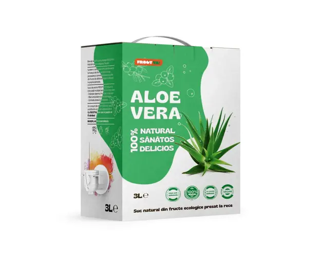 Aloe Vera, suc pur 100 %, 3 litri, FROOTYA