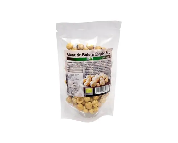 Alune de padure decojite, coapte, fara sare,eco-bio, 150g - Deco
