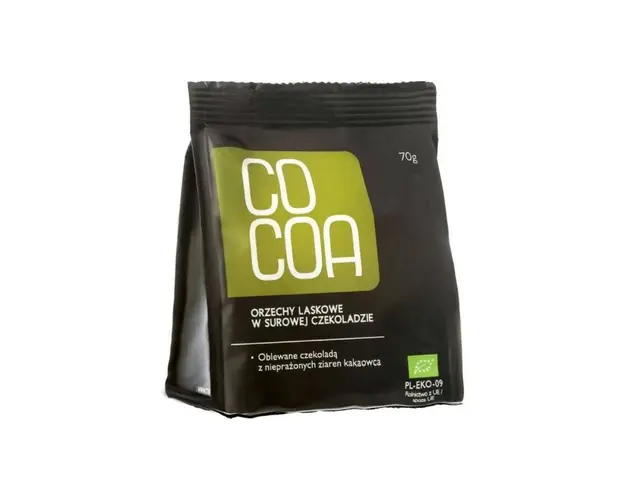 Alune de padure in Ciocolata Raw-Vegan Eco-Bio 70g - Cocoa