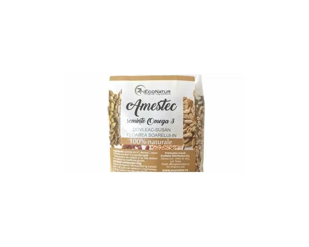 Amestec de seminte bogate in Omega 3, 250 g, EcoNatur