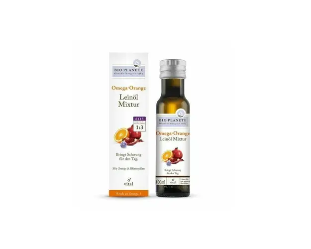 Amestec de ulei de in Omega Orange, eco-bio, 100 ml, Bio Planete