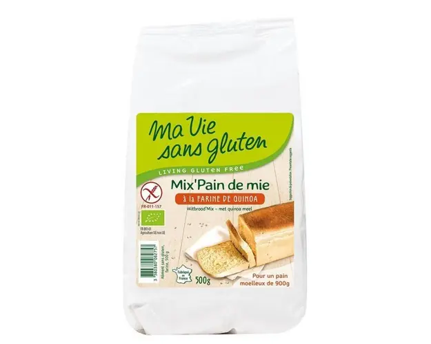 Amestec pentru paine cu quinoa - fara gluten 500g eco-bio Ma vie