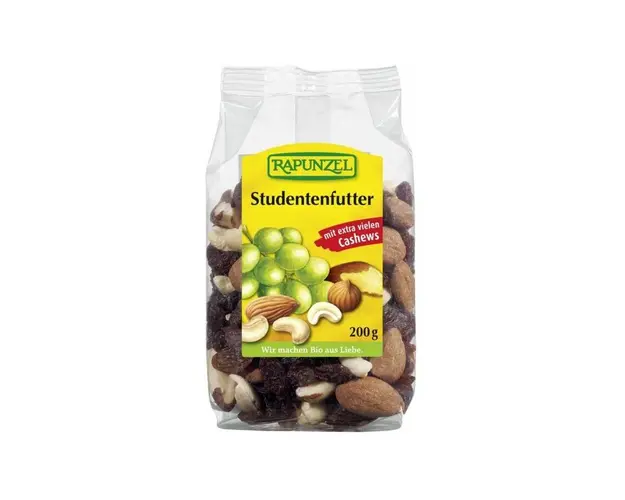 Amestec studentesc cu stafide, eco-bio, 200g - Rapunzel