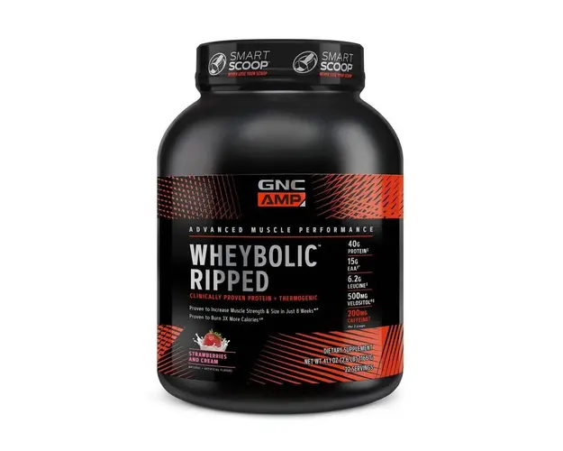 AMP Wheybolic Ripped, Proteina din Zer, cu Aroma de Capsuni, 1166g -