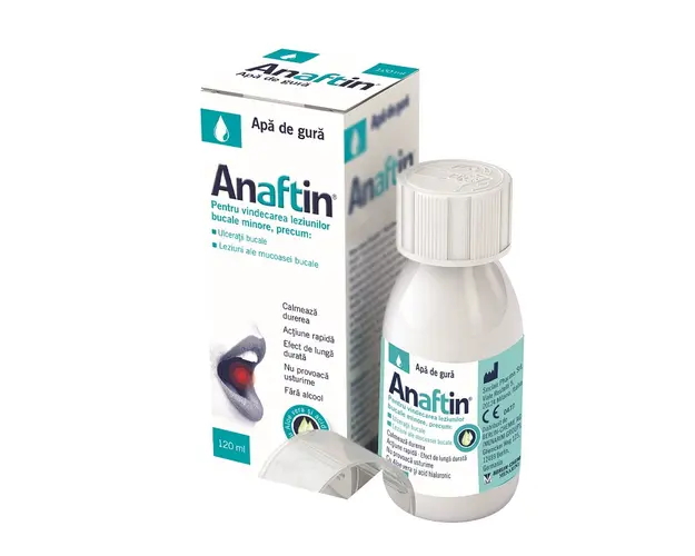 Anaftin - Apa de gura, 120 ml, Sinclair Pharma