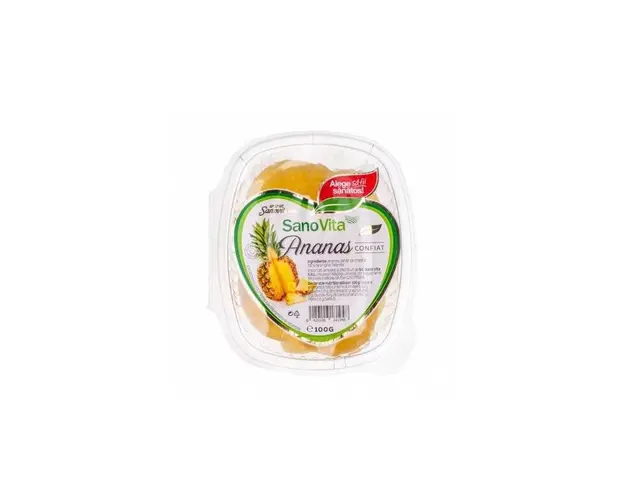 Ananas confiat 100g - SANOVITA