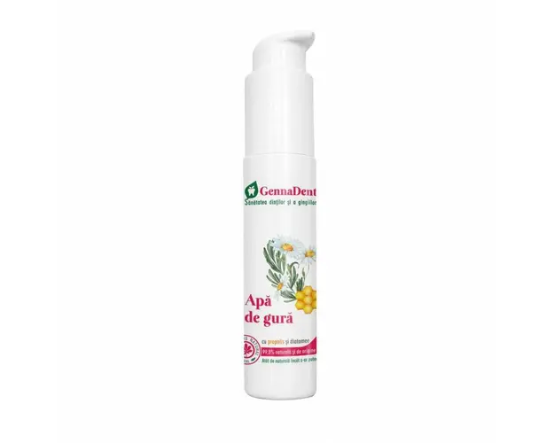 Apa de Gura Naturala Genna Dent cu Propolis si Diatomee 45ml - Viva