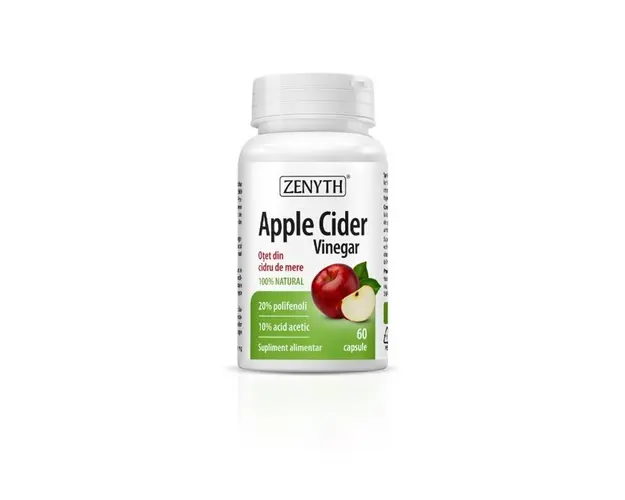Apple Cidre Vinegar - otet din cidru de mere, 60 capsule, Zenyth