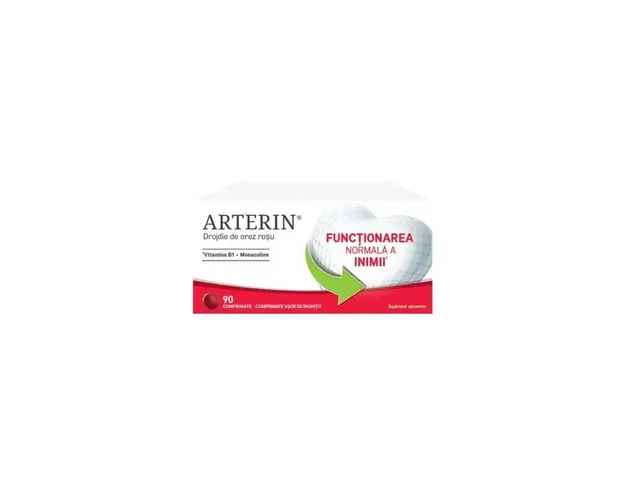Arterin - drojdie de orez rosu - monacolin k - 90 comprimate OMEGA