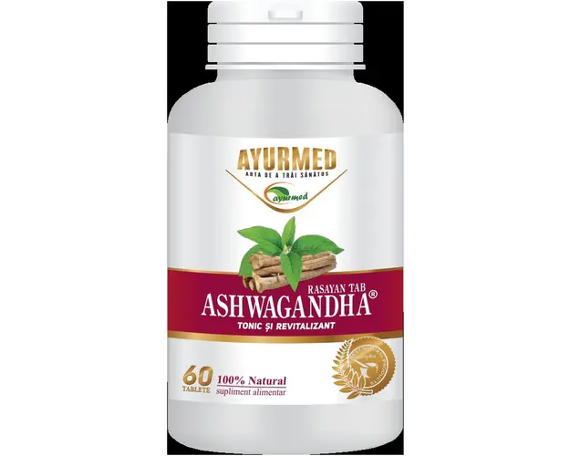 Ashwagandha RASAYAN, adaptogen ayurvedic, 60 tablete - Ayurmed
