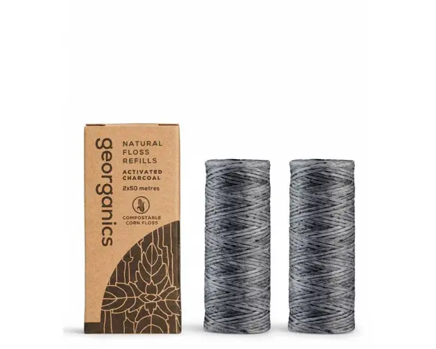 Ata dentara, Charcoal, 2buc x 50m - Georganics